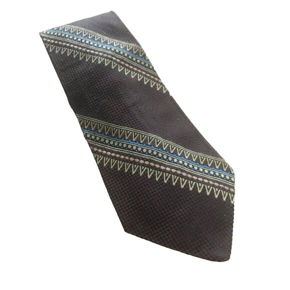 Wide Brown Vintage Tie, Dark Brown Towncraft Par Excellence, Penneys Tie - Picture 1 of 7